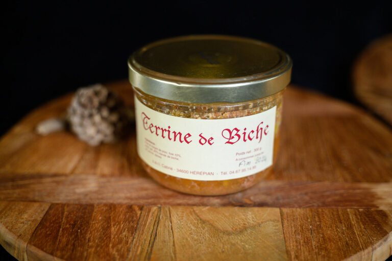 Terrine de biche artisanal en conserve