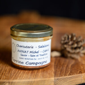 Terrine de campagne artisanale en petite conserve